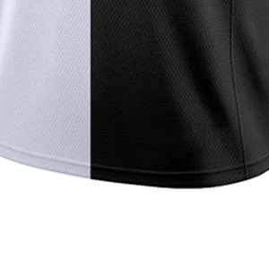 เสื้อบาสเก็ตบอลแบบกำหนดเอง ชื่อทีม 00 สีดำขาว ดีไซน์แยกสี พิมพ์ลายแบบซับลิเมชั่น สำหรับผู้ใหญ่ แบบไม่มีแขน ผ้าตาข่าย ระบายอากาศได้ดี - Product Image 3