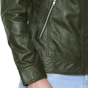 Chaqueta de Cuero para Hombre, Tallas Grandes, para Invierno, Uso en Exteriores, Cuello Alto, Logotipo Frontal, Resistente al Viento y Transpirable, Venta al Por Mayor - Product Image 6