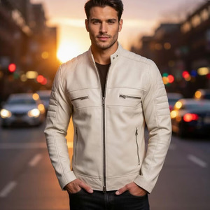 Chaquetas Bomber de Cuero Genuino Comfortex International al por Mayor para Hombre, Precio Bajo, con Forro de Piel de Oveja, Tallas Grandes, Transpirables - Product Image 6