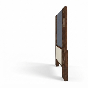 Tête de lit moderne en panneaux 3D en bois et tissu rembourré pour meubles de chambre - Product Image 2