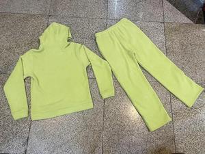 mohair men Zip up Hoodie Set Streetwear Custom Logo Embroidery Men Mohair Hoodie and Pants Tracksuit - Product Image 4