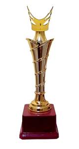 Trofeo de Fibra Metálica, Copa de Premio Premium para Eventos Deportivos, Corporativos, Ceremonias Escolares de Logro - Product Image 3