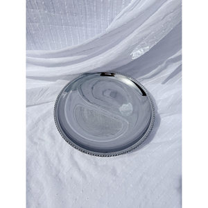 Plateau de service en métal, forme ronde, sans poignée, long, pour servir les aliments, pour la cuisine, le restaurant, l'hôtel, utilisation sur table, accessoires - Product Image 6