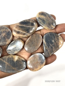 Piedra Lunar Rosa Gris Natural Cabujón Gema Suelta Formas Mixtas 20-30mm Envío Rápido RTS Venta al por Mayor - Product Image 2