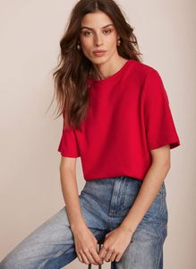 Camiseta de Manga Corta Regular para Hombre, 95% Algodón + 5% Elastano, Estampada (Estampado Gráfico), Ecológica, Informal, para la Calle, para la Playa, Color Rojo FMF - Product Image 3