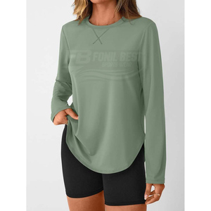 Camiseta Deportiva Transpirable de Manga Larga para Mujer, Protección Solar UPF 50+, Secado Rápido, para Correr y Deportes al Aire Libre - Product Image 4