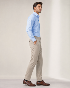 Pantalones de Vestir para Hombre Active Squad, Corte Regular, 100% Algodón, Forro Polar de Verano, Cintura Media, Cierre de Botón Resistente, Estilo Casual para Oficina y Trabajo - Product Image 3