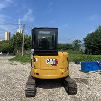 Mini-excavatrice sur chenilles hydraulique CAT 303.5E de 3,5 tonnes, robuste, moteur puissant, fonctionnement stable, excavatrice d'occasion pour le marché mondial