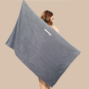 Serviette pour cheveux ultra absorbante, séchage rapide, douce, 100% coton, turban pour femmes, cheveux bouclés mouillés - Product Image 2