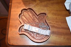 Bandeja de Servicio de Madera Elegante de Alta Calidad con Asa de Metal para Restaurantes y Hoteles de la India - Product Image 6