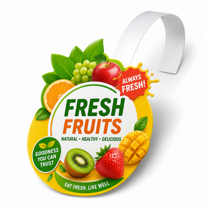 Présentoir publicitaire en PVC pour étagère de supermarché, panneau promotionnel, étiquette de présentation pour point de vente, signalétique suspendue pour marketing de détail - Product Image 2