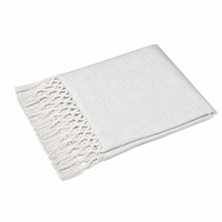 Nouvelle collection tendance de couvertures décoratives de Noël en coton 100% coton blanc pour canapé.