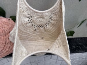 โครเชต์ฤดูร้อนชายหาดฟางกระเป๋าโบฮีเมียนTote Handmadeออกแบบใหม่ผู้หญิงกระเป๋าสไตล์หญ้าทะเลรอบกระเป๋า - Product Image 6