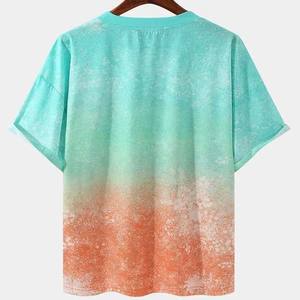 เสื้อยืดคอกลมแขนสั้น ผ้าถักเนื้อเจอร์ซีย์ โพลีเอสเตอร์ ระบายอากาศ แห้งเร็ว พิมพ์ลายแบบซับลิเมชั่น คุณภาพพรีเมียม ทรงปกติ - Product Image 2