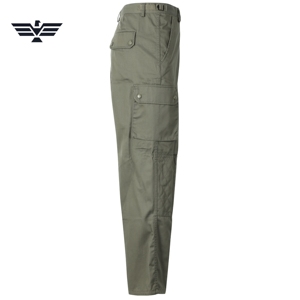 Unisex Olive Green <b>Cargo</b> <b>Work</b> <b>Pants</b> with Knee Patches Abrasion Resistant Cotton Comfortable Silk Screen Printed <b>Work</b> Coverall - Product Image 6
