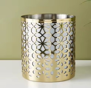 Modern Metal Dust <b>Bin</b> with Sleek Body Eco-Friendly Indoor/Outdoor Use for Stylish <b>Storage</b> in Living Room Bedroom Kitchen - Product Image 5