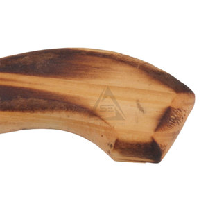Customized Logo Printing Hot Sale Pizza Cutting <b>Axe</b> Custom Made Heavy Duty <b>Wood</b> Handle Stainless Steel Blade - Product Image 5