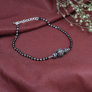 Silver <b>Bead</b> Unisex Black Onyx Sterling <b>Bracelet</b> for Women Daily Wear Manufacture Gift Fashionable Women Custom Jewelry Gift Bulk - Product Image 3
