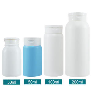 Botella de Plástico PE Unalilia de 40g 100g 200ml para Polvo de Talco con Tapa Abatible para Polvo Corporal Suelto, Modelo GP19 de Alta Calidad - Product Image 6