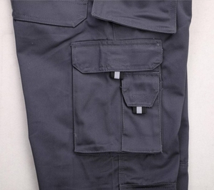 Pantalon de travail haute visibilité personnalisé, vêtements de travail réfléchissants, pantalon cargo, uniforme industriel, OEM ODM, pantalon de travail multi-poches - Product Image 3