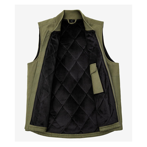 Wholesale Men Travel Vest Lightweight Secure <b>Storage</b> Sleeveless Canvas Vest Custom Logo Classic Design For Trips And Travel Wear - Product Image 3