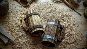 Tazas de madera artesanales de la India, lo último en novedades para exportación - Product Image 4