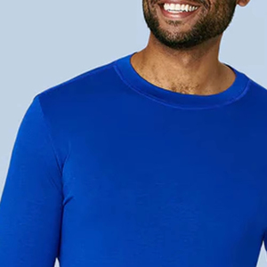 Camiseta Interior Médica para Hombre, Azul Rey, Manga Larga, Uniforme de Trabajo, Camisetas de Enfermería para Hombre - Product Image 6