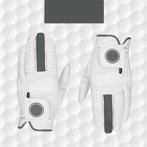Guantes de golf personalizables de cuero genuino para hombre, transpirables, de dedo completo, para mano izquierda o derecha, suaves y puros. - Product Image 2