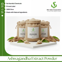 Poudre d'extrait d'Ashwagandha naturelle pour capsules, sachets et produits nutritionnels en poudre