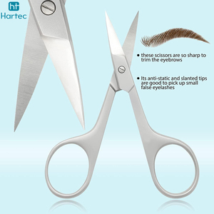 Tijeras de Manicura de Acero Inoxidable Curvadas con Mango de Acero, Punta Extra Fina, Buen Proveedor, Servicio OEM, Crea tu Propio Diseño, Nuevo Producto - Product Image 3