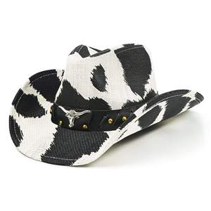Chapeaux de cowboy en feutre marron unisexe à large bord avec plumes, style western, pour fêtes, vente en gros, pour l'extérieur - Product Image 1