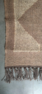 Modern Farmhouse Diamond Wool Jute Stair <b>Runner</b> Rug Geometric Flatweave Hallway Entryway Staircase <b>Floor</b> Carpet Handmade - Product Image 5