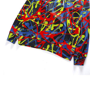 เสื้อฮู้ดพิมพ์ลายเต็มตัวสำหรับฤดูหนาว พิมพ์ลายดิจิตอล DTG ผ้าสเวตเชิ้ตผสมคอตตอน 100% ย้อมสีพื้น ผลิตตามสั่งสำหรับผู้ชาย - Product Image 4