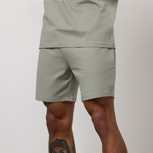 Shorts de sport d'été pour hommes en tissu éponge de coton, shorts de course personnalisés, shorts décontractés pour hommes - Product Image 1