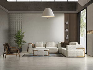 <b>Mid</b>-<b>Century</b> Accent <b>Chair</b> with Solid Ash Wood Frame and Textured Chenille Fabric Upholstery - Product Image 6