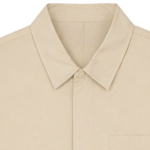 Men Nylon Drawcord <b>Shirt</b> Short Sleeve Lightweight Utility Casual Summer Top Relaxed Fit OEM Wholesale Supply - Product Image 3