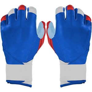 Gants de frappe rembourrés bleus en tissu tricoté Spandex Nylon, fermeture à enfiler, unisexe, pour entraînement adulte - Product Image 1