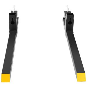 Forche per Pallet Resistenti con Capacità di 900 Kg, Forche per Benna da Trattore da 110 cm, Attacco per Caricatore Frontale per Trattori, Accessori per Carrelli Elevatori - Product Image 4
