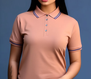 เสื้อกอล์ฟลำลองผู้หญิง ผ้าถัก 100% คอตตอน ปิเก้ ระบายอากาศได้ดี แขนสั้น รับสกรีนโลโก้ สี ขนาด ปักลายตามสั่ง - Product Image 5