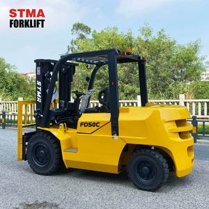 העליון סטמה מותג גדול 5 טון 6ton מלגזה סולר משאית הרמת גובה 3000 מ "מ עד 6500 מ" מ למכירה בניית מזלג בנייה - Product Image 6