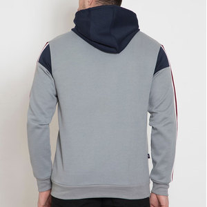Sudadera con Capucha para Hombre, Diseño Color Block, Corte Regular, Algodón y Poliéster, Felpa Francesa, Estilo Casual para Otoño, con Bolsillo Frontal - Product Image 4