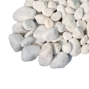 Pierres décoratives de paysage de galets blancs dégringolés de conception moderne avec la surface naturelle polie fournisseur vietnamien - Product Image 1
