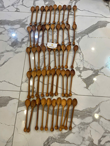 Wooden Leaf Spoon Coffee Mixing Wooden for Kitchen Home Restaurant Dining <b>Table</b> Parties by 99 Gold Data - Product Image 3