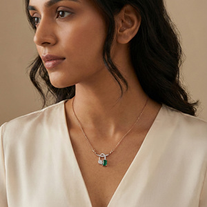 Pendentif en diamant naturel de 0,12 ct, certifié IGI, couleur H-I, taille brillant rond, clarté VS-SI, diamant extraits de la terre, collier solitaire, bijoux - Product Image 1