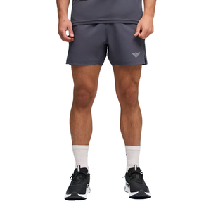 Shorts de sport décontractés pour hommes, coupe athlétique, respirants, pour la gym, l'entraînement, la course, séchage rapide, gris, avec cordon de serrage - Product Image 1