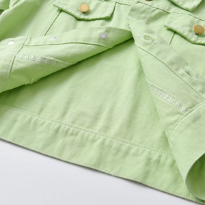 <b>Boy</b> Denim Jacket Outwear Spring Autumn Kids Long Sleeve Solid Color Outwear Coat - Product Image 6