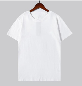T-shirt à manches courtes pour homme, noir uni, 100% coton, coupe classique, col rond, jersey décontracté, couleur unie - Product Image 2