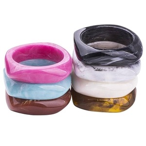 Brazalete de Resina ALTAMASH CRAFT AC-403, Ecológico, Pintado a Mano, Transparente, Hecho a Mano, Pulido Suave, Ligero, Estilo Clásico y Simple - Product Image 4