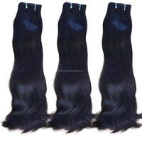 Extensiones de Cabello Humano Remy 100% de Doble Trama y Doble Extracción, Premium, de Longitud Completa, Paquetes Superior e Inferior, Color Natural, Suaves
