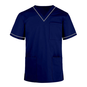 Blouses médicales en toile respirantes unisexe avec poches pour professionnels de la santé, hôpitaux et cliniques dentaires - Product Image 6